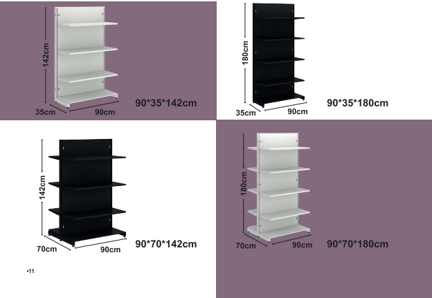 Des étagères solides